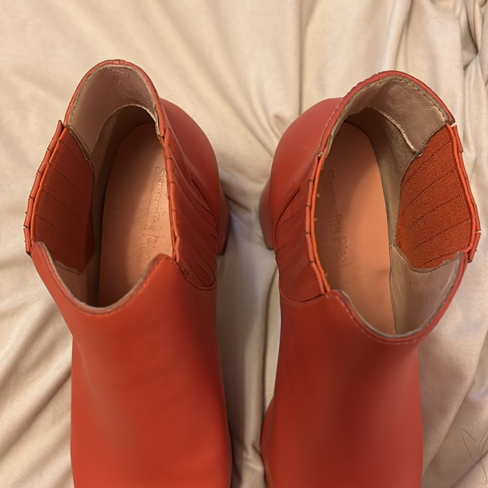 Samantha pleet rust orange legend boots 39 platform - Picture 3 of 12